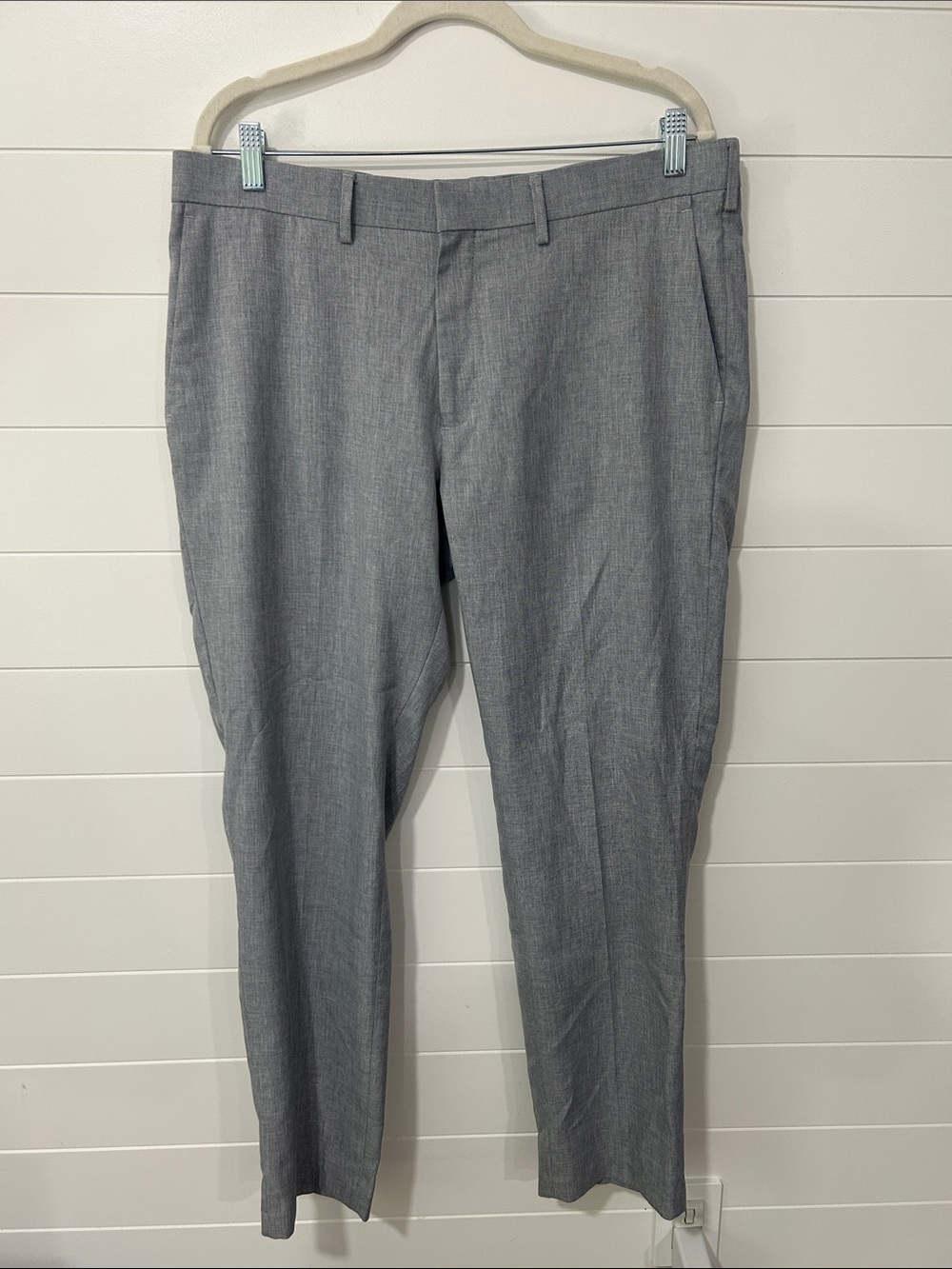 Haggar Grey Dress Pants - Tailored Slim Fit